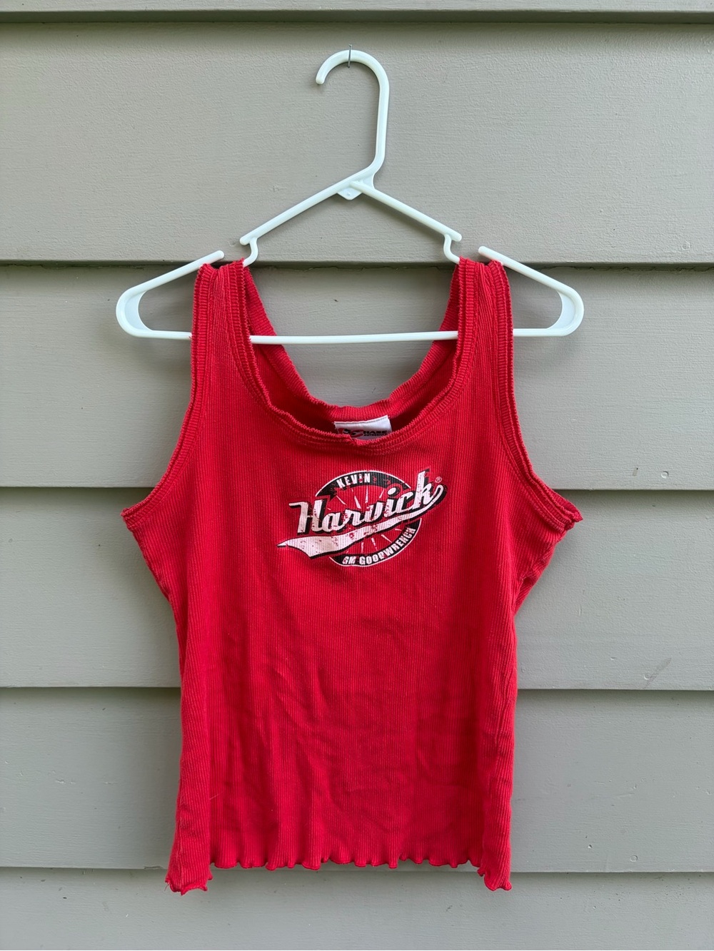 Vintage Y2K Chase Authentics Kevin Harvick Goodwrench Ribbed Tank Top